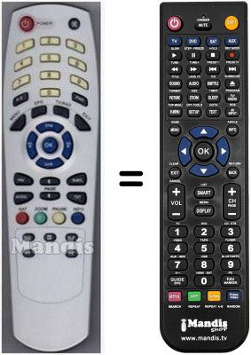 Gleichwertige Fernbedienung Smart HVS53482