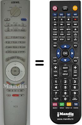 Gleichwertige Fernbedienung Loewe SEC0645