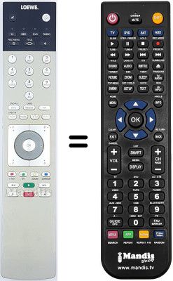 Gleichwertige Fernbedienung Loewe WHV3906