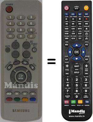 Gleichwertige Fernbedienung Samsung WHV14487