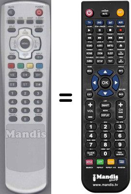 Replacement remote control WHV14712