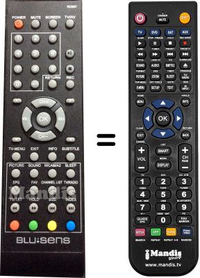 Gleichwertige Fernbedienung WHV14323
