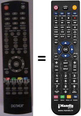 Gleichwertige Fernbedienung Denver WHV12355