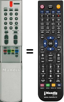 Replacement remote control Funai SEC0690