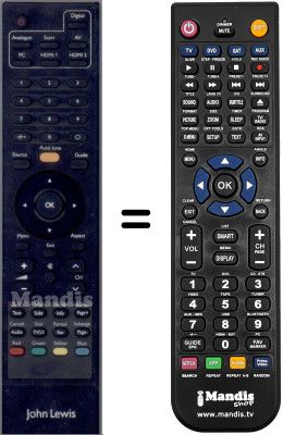 Gleichwertige Fernbedienung WHV14353