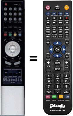 Replacement remote control WHV3975