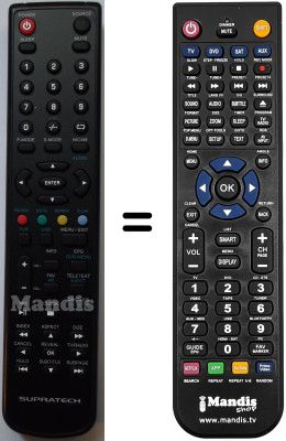 Replacement remote control Supratech SEC12348