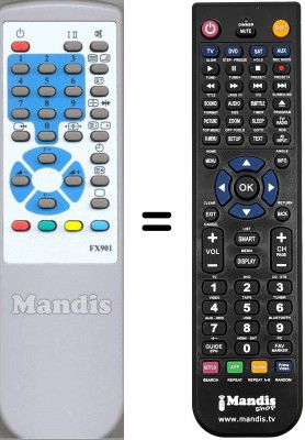 Gleichwertige Fernbedienung WHV3384