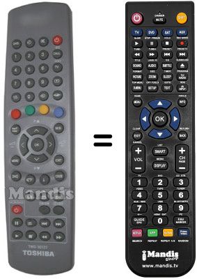 Gleichwertige Fernbedienung Toshiba SEC0609