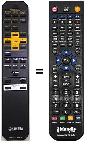 Replacement remote control Yamaha RAV13